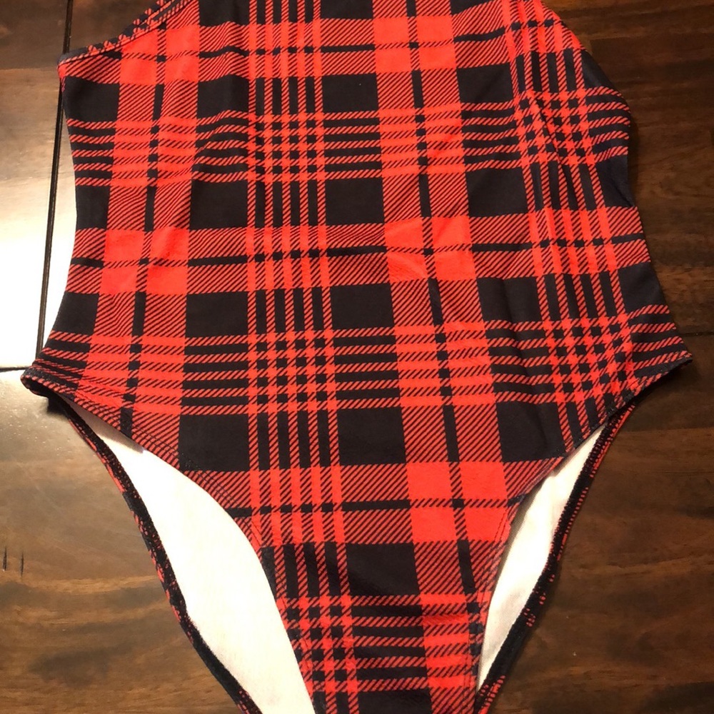 Red and Black Bodysuit